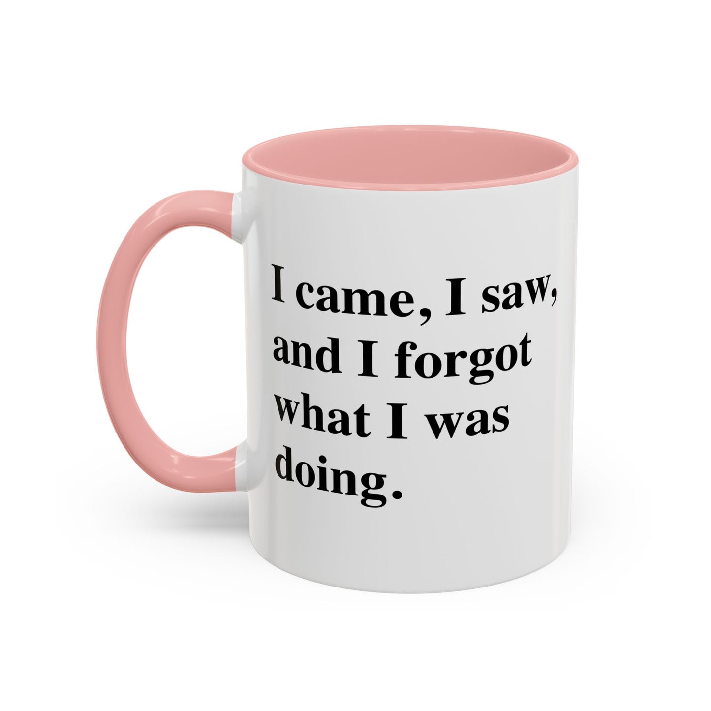 I CAME, I SAW, Accent BiColor Funny Sarcastic Mug