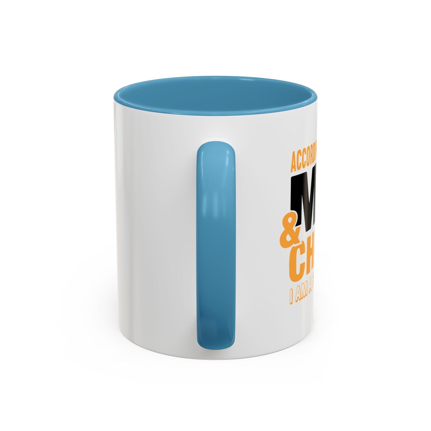 I AM A FAMILY OF FOUR Accent BiColor Funny Sarcastic Mug