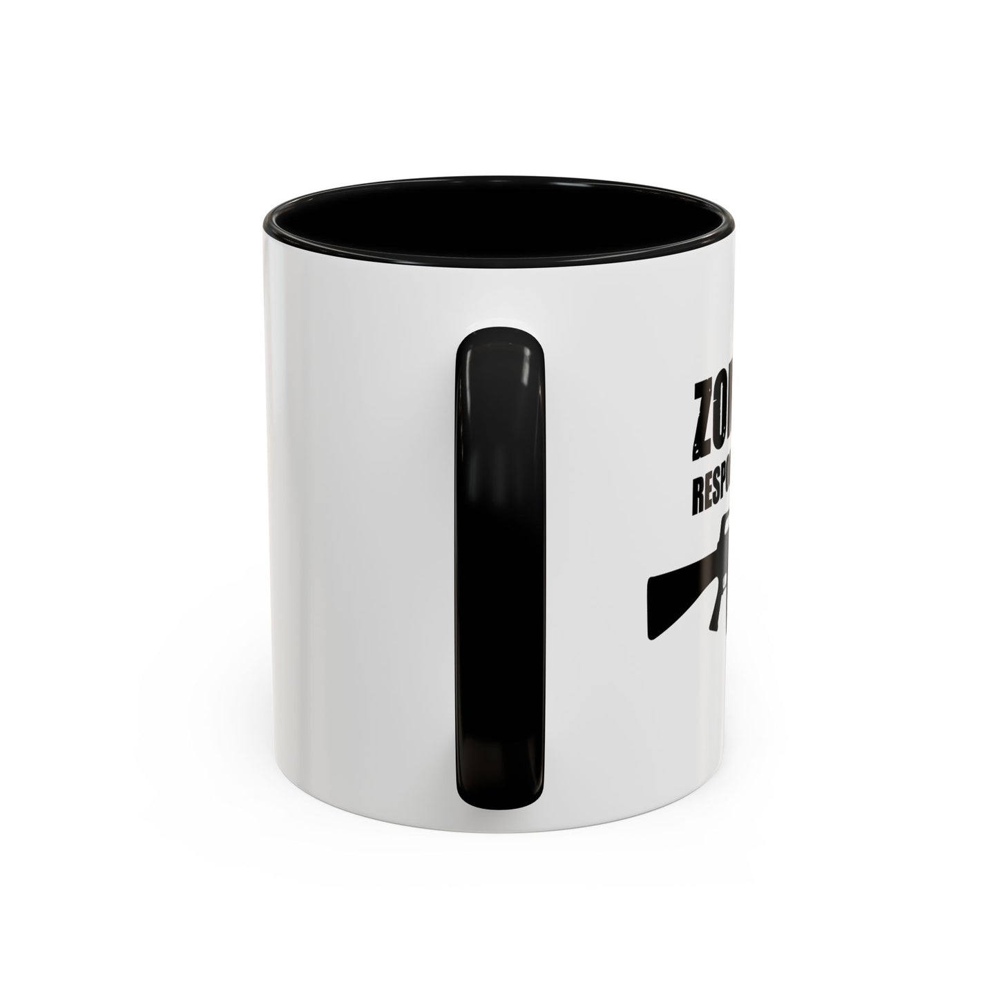 ZOMBIE RESPONSE TEAM Accent BiColor Funny Sarcastic Mug