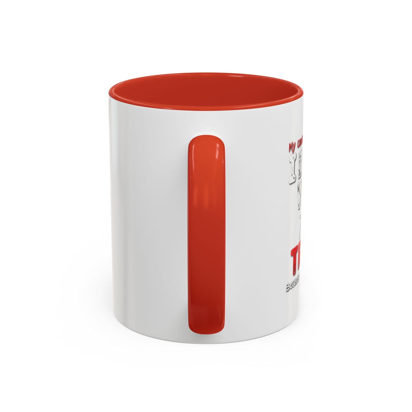 I DIDN'T VOTE FOR TRUMP Accent BiColor Funny Sarcastic Mug