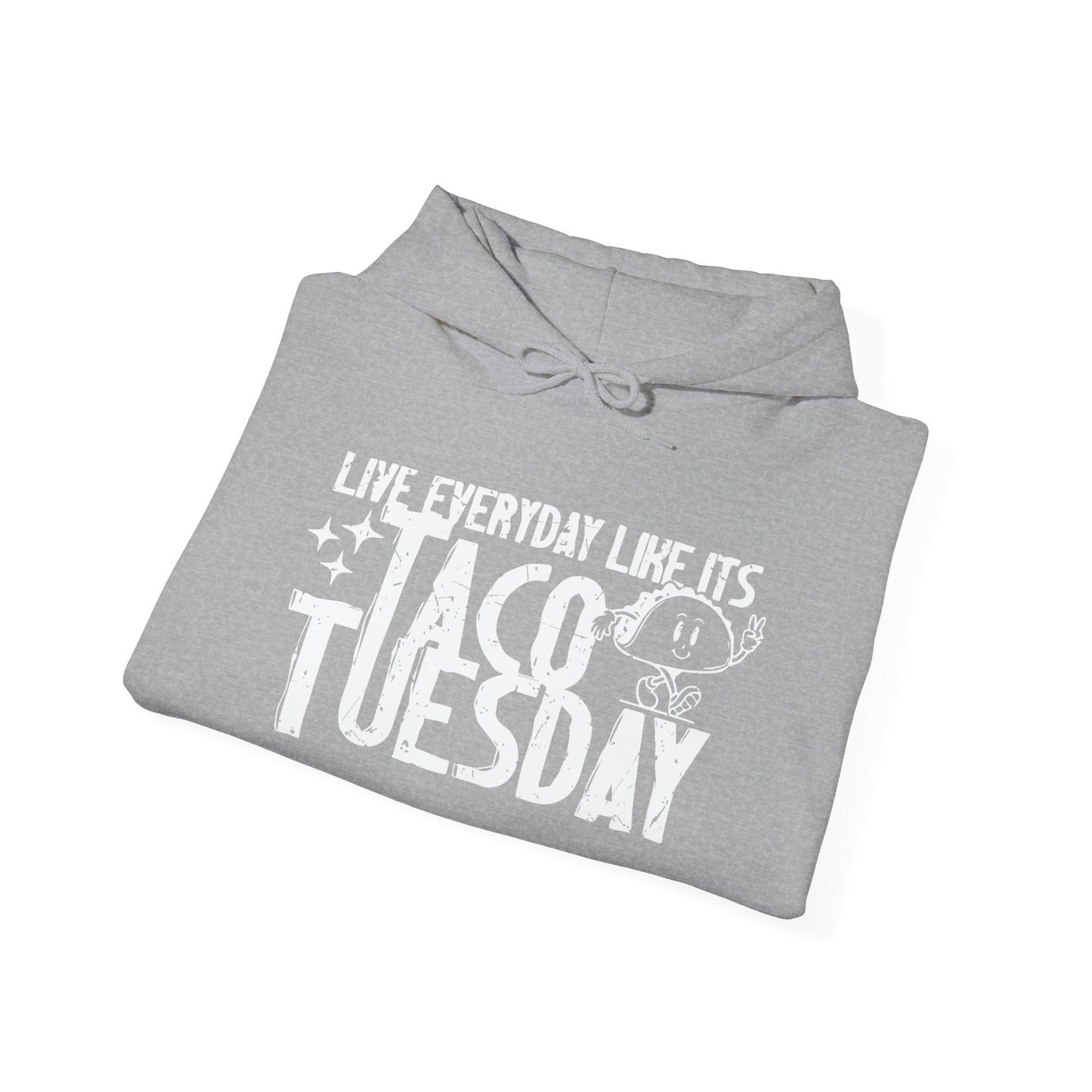 TACO TUESDAY - Premium Unisex Funny Sarcastic Black Hoodie Sweatshirt