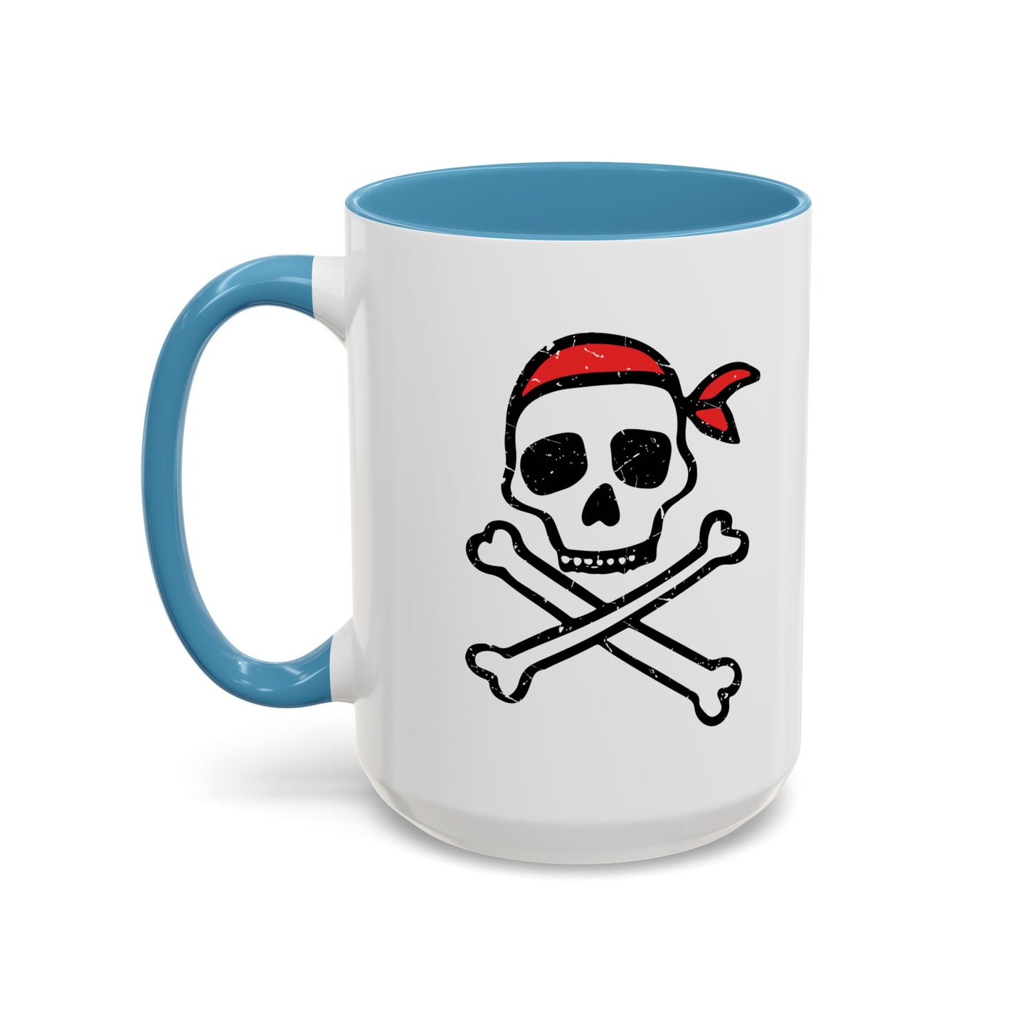 DRAWN SKULL Accent BiColor Funny Sarcastic Mug