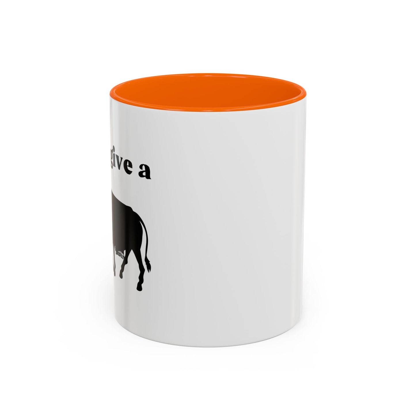 I Don't Give A Rats Ass Accent BiColor Funny Sarcastic Mug