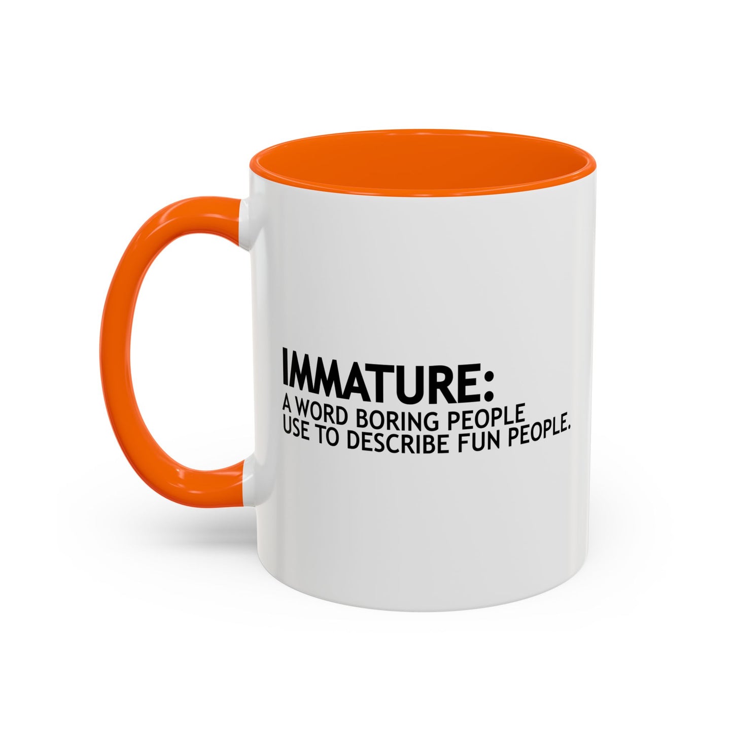 DESCRIBE FUN PEOPLE Accent BiColor Funny Sarcastic Mug