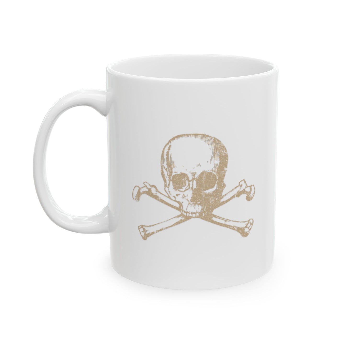 HUMAN SKULL BONES FUNNY SARCASTIC WHITE MUG