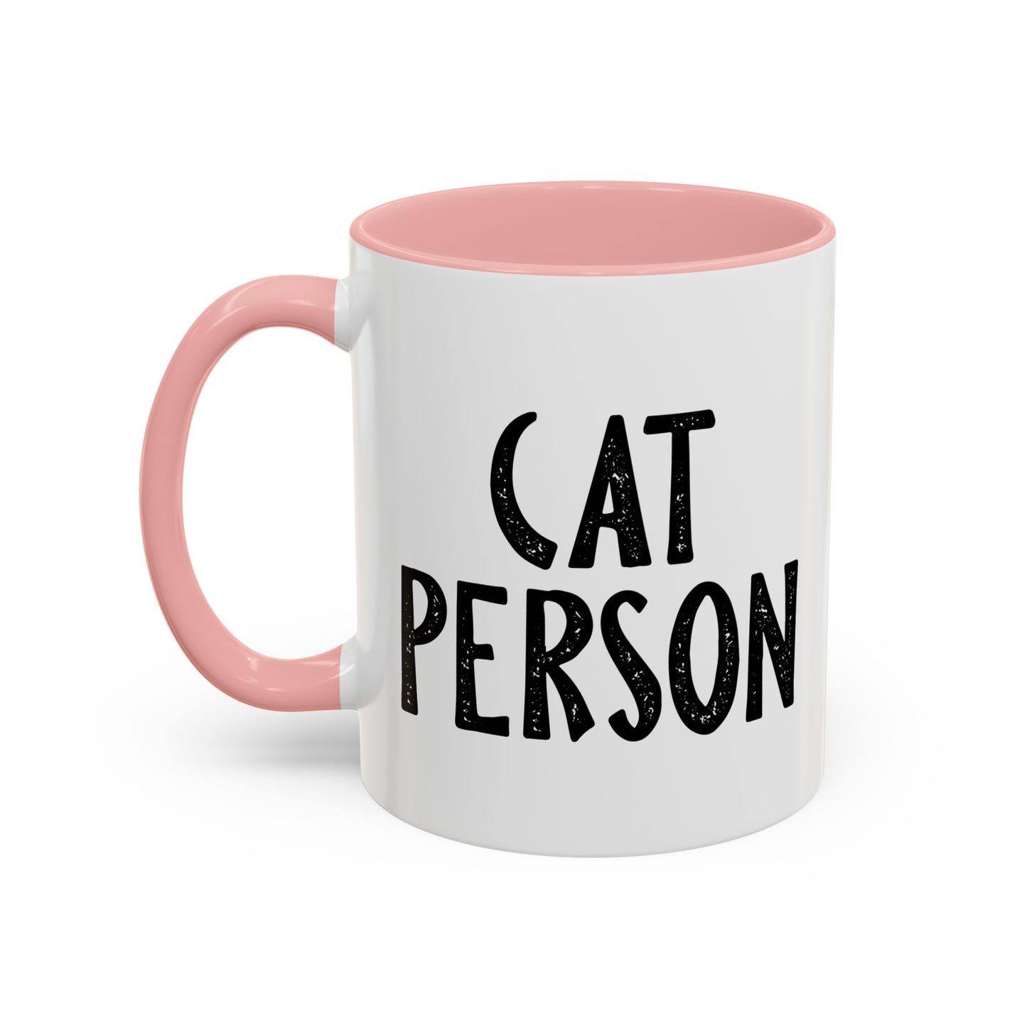 CAT PERSON Accent BiColor Funny Sarcastic Mug