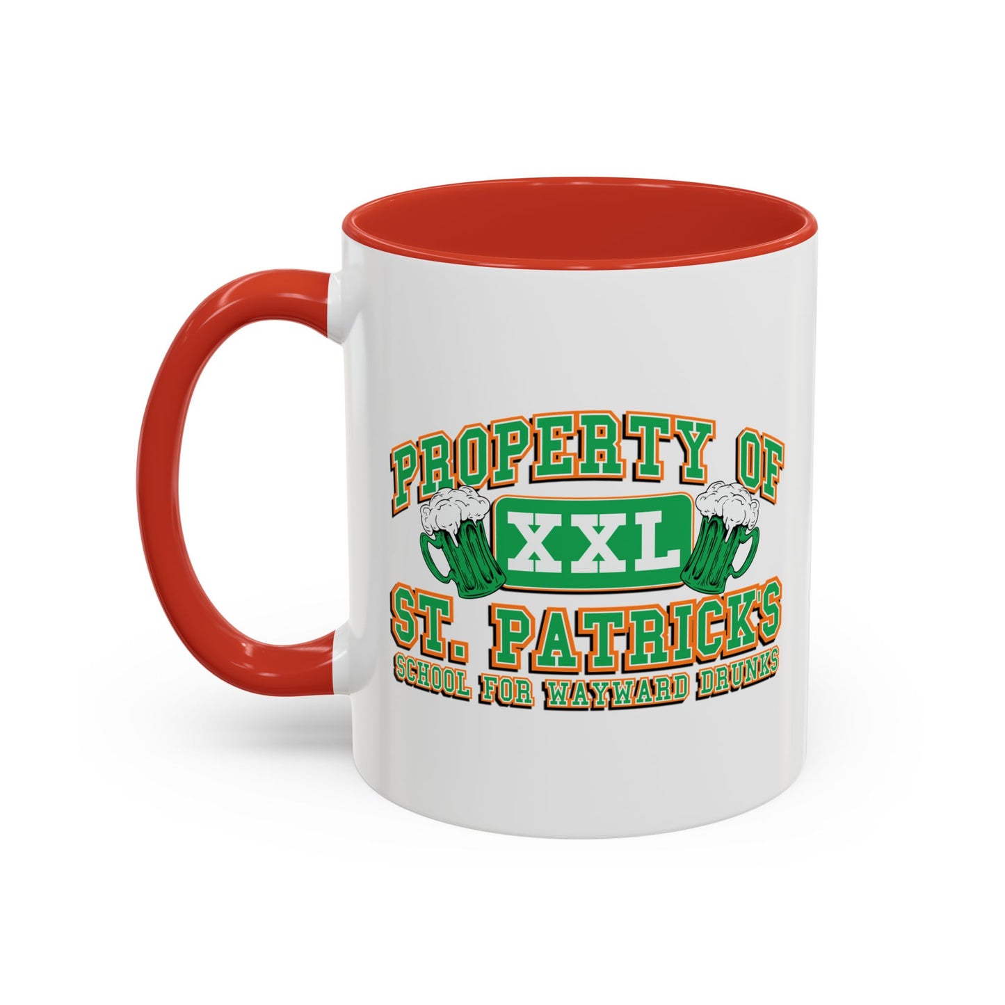 PROPERTY OF ST. PATRICKS Accent BiColor Funny Sarcastic Mug