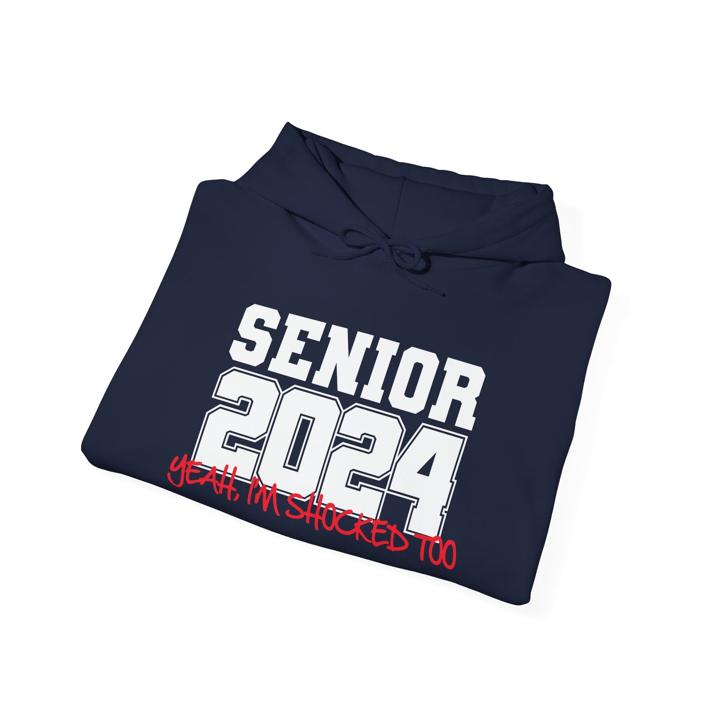 SENIOR 2024 - Premium Unisex Funny Sarcastic Black Hoodie Sweatshirt