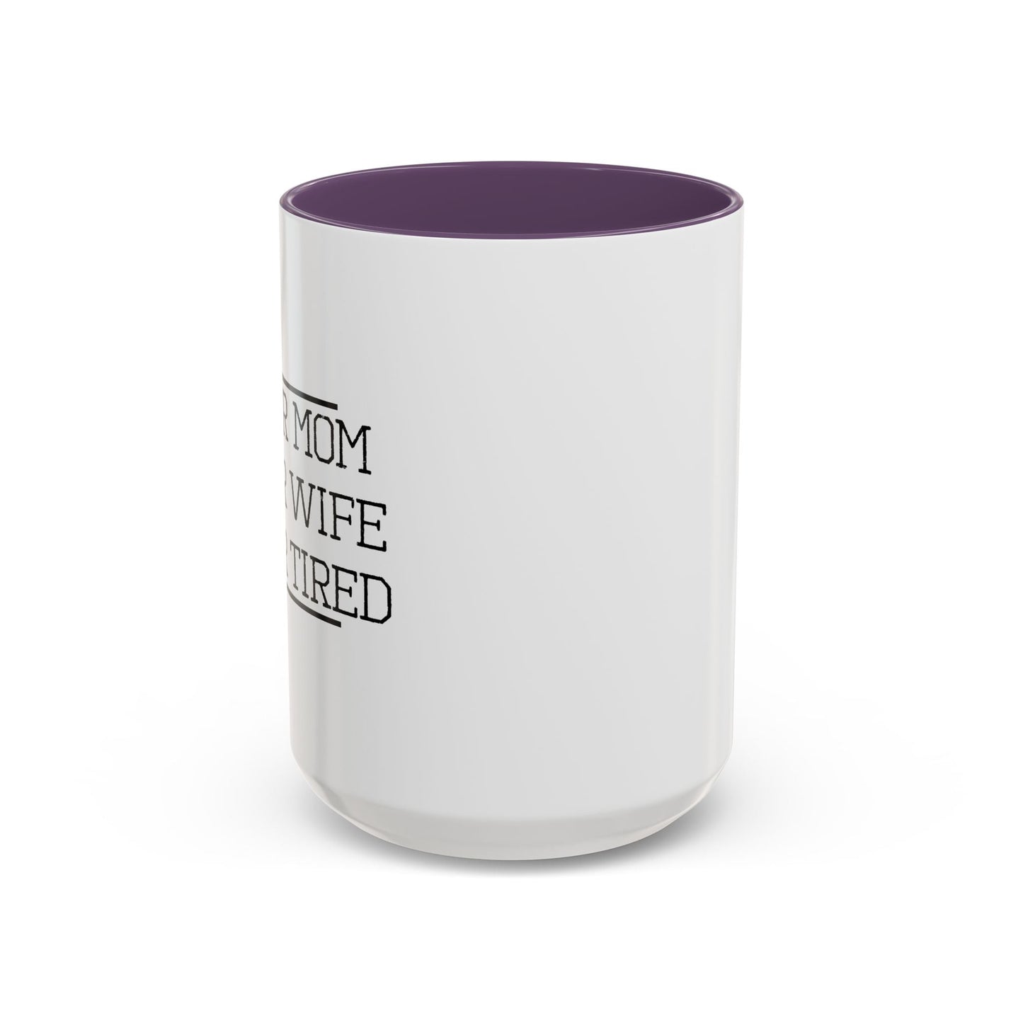 SUPER MOM Accent BiColor Mug