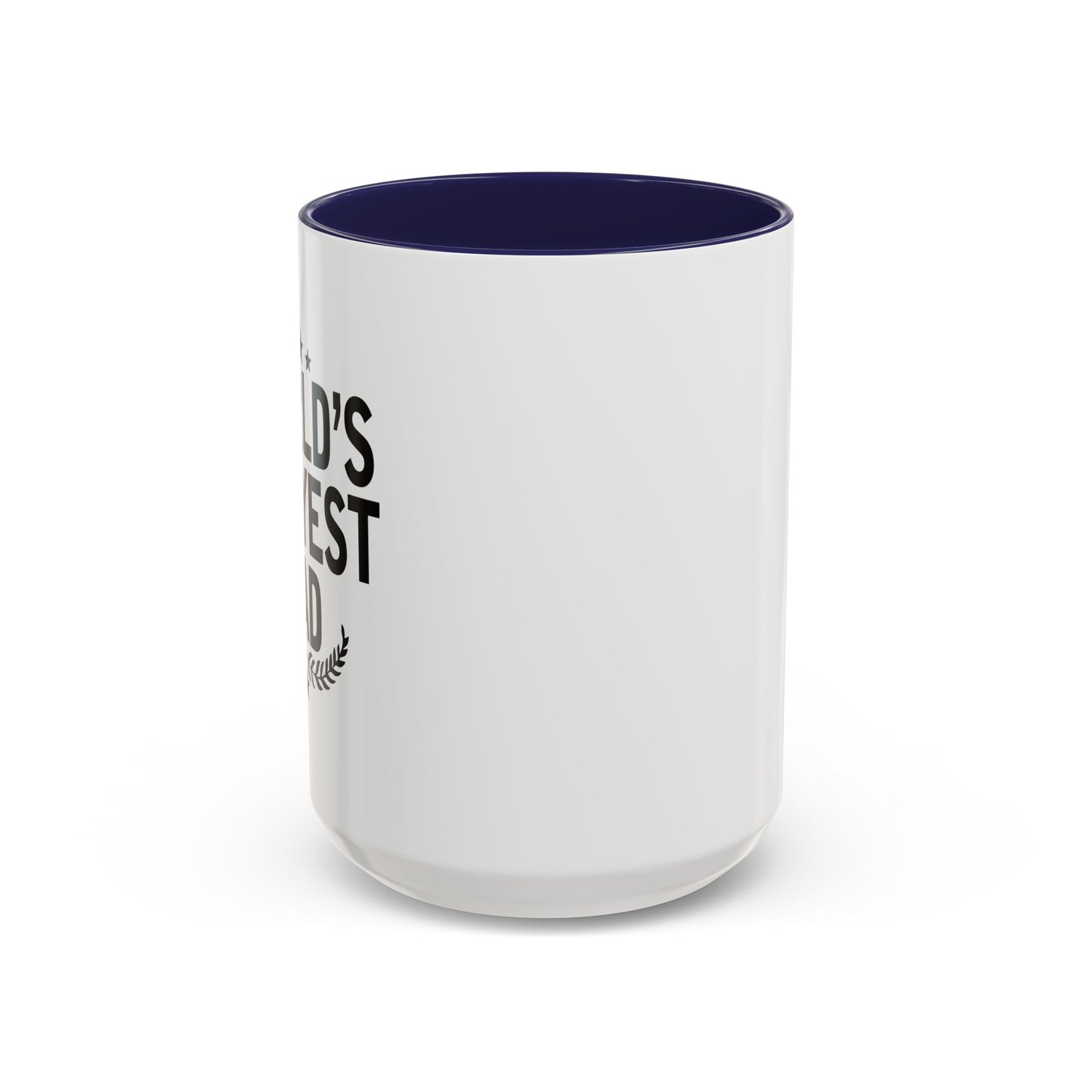 WORLD'S OKAYEST DAD Accent BiColor Funny Sarcastic Mug