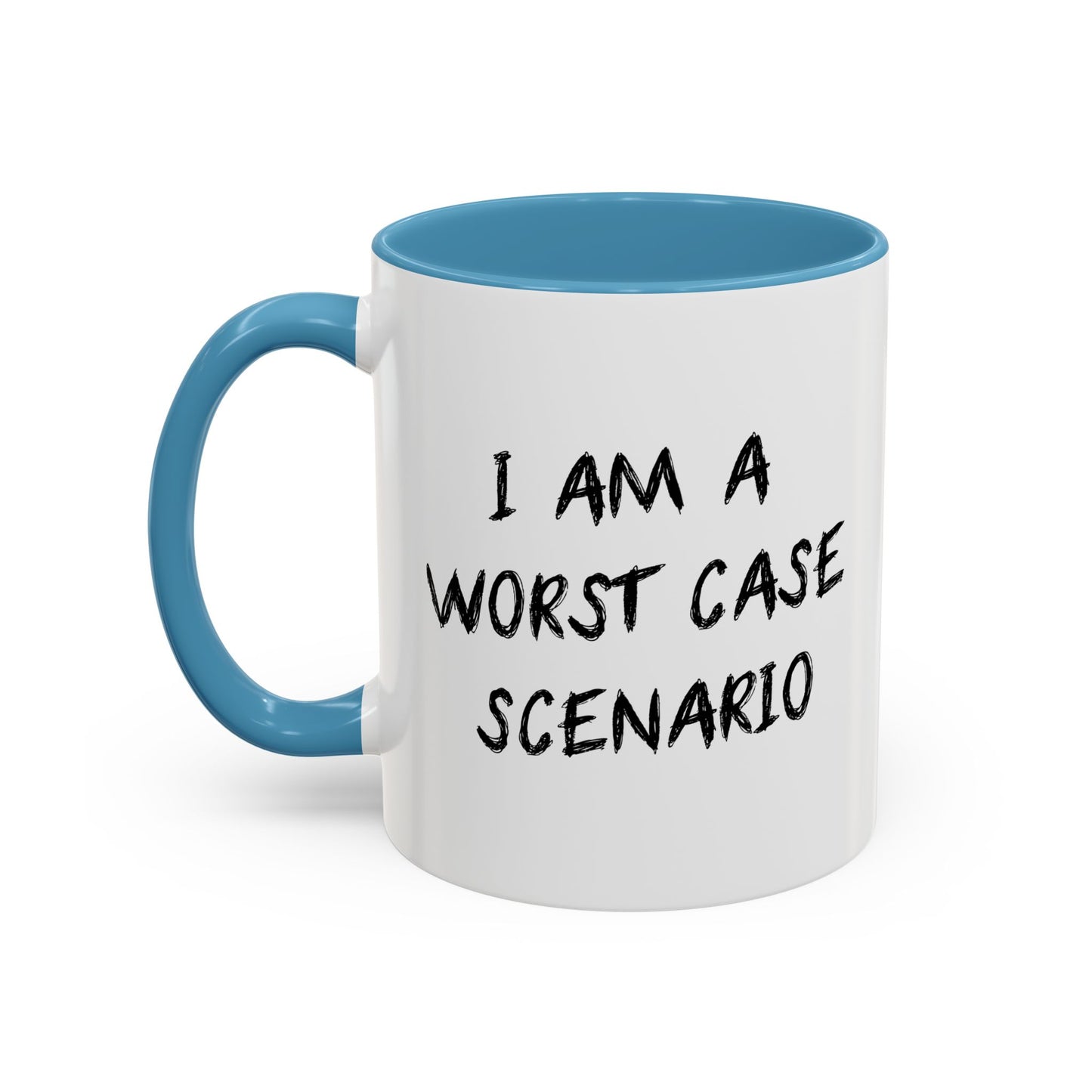 I AM WORST CASE SCENARIO Accent BiColor Funny Sarcastic Mug