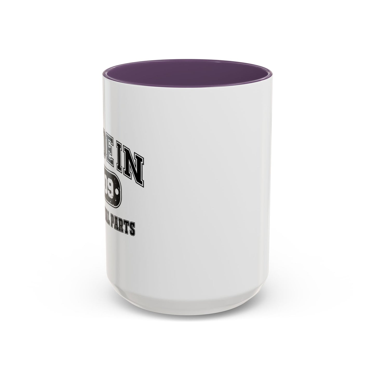 MADE IN 2009 Accent BiColor Funny Sarcastic Mug