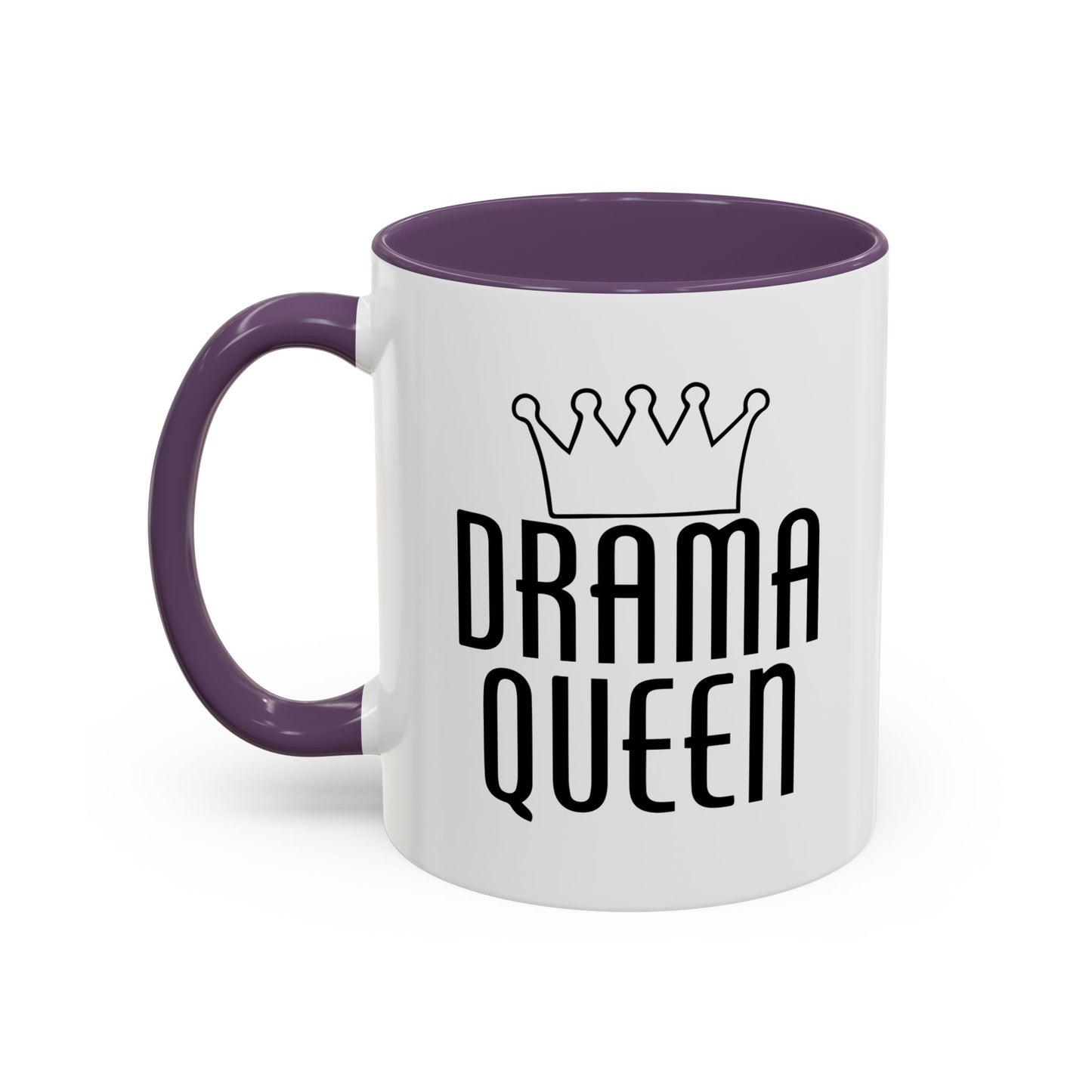 DRAMA QUEEN Accent BiColor Funny Sarcastic Mug