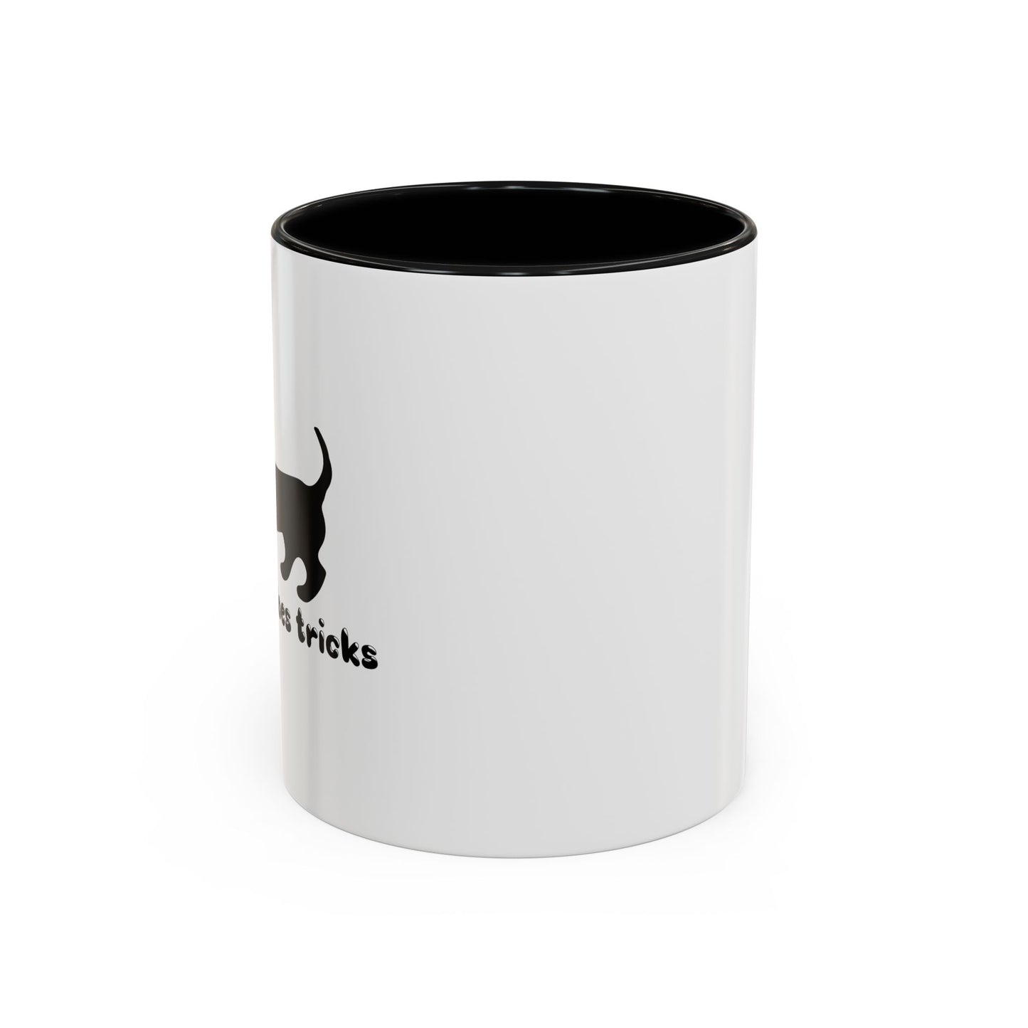 MY WIENER DOES TRICKS Accent BiColor Funny Sarcastic Mug