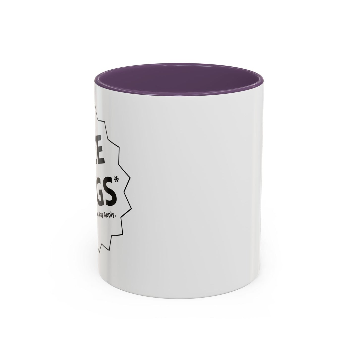 FREE HUGS Accent BiColor Funny Sarcastic Mug