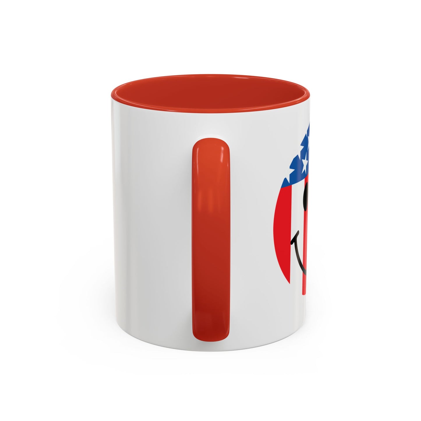 USA SMILY FLAG Accent BiColor Funny Sarcastic Mug