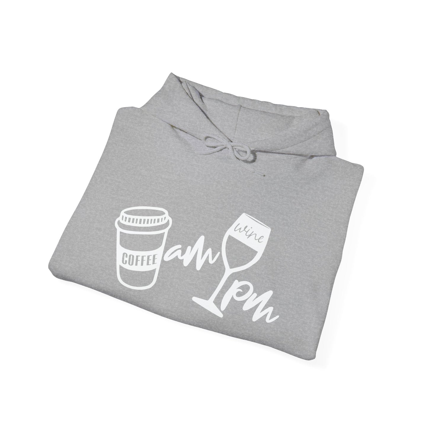 AM PM DRINKS - Premium Unisex Funny Sarcastic Black Hoodie Sweatshirt