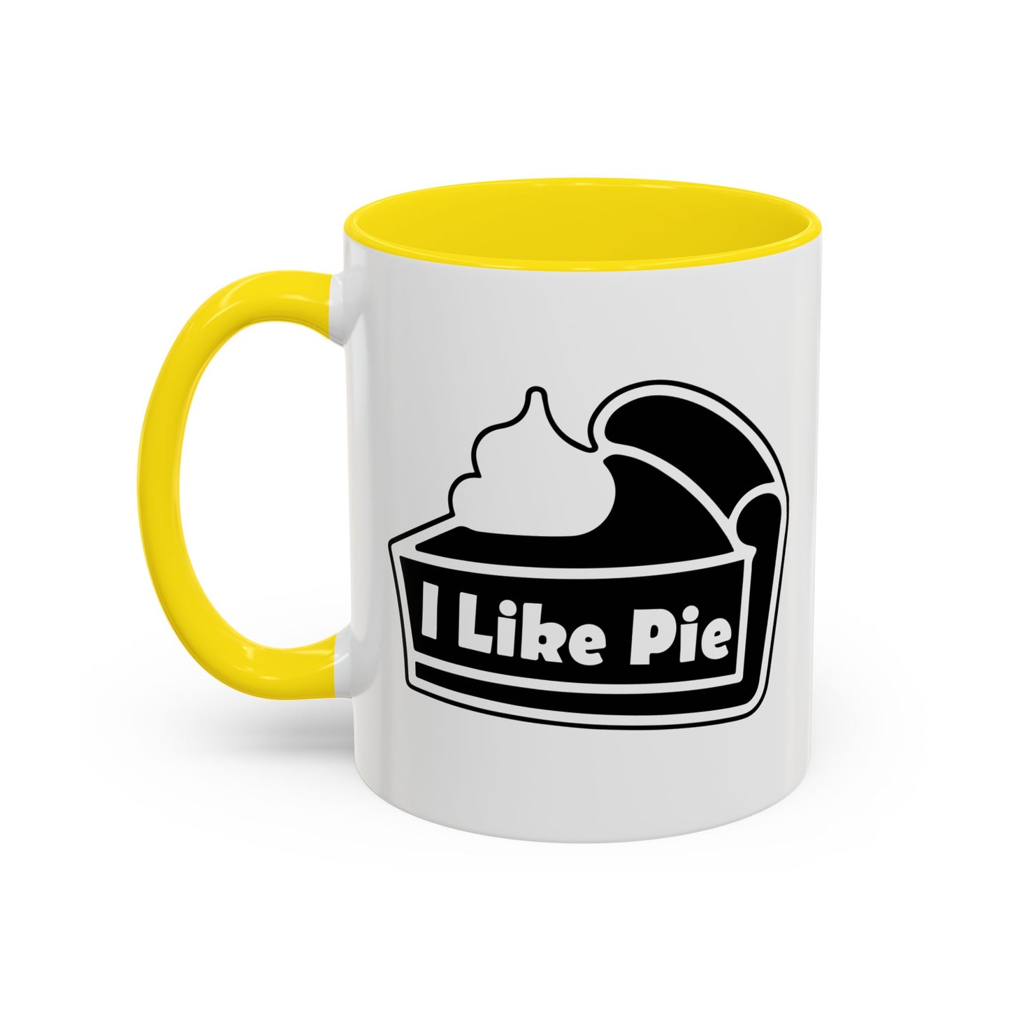 I LIKE PIE Accent BiColor Funny Sarcastic Mug