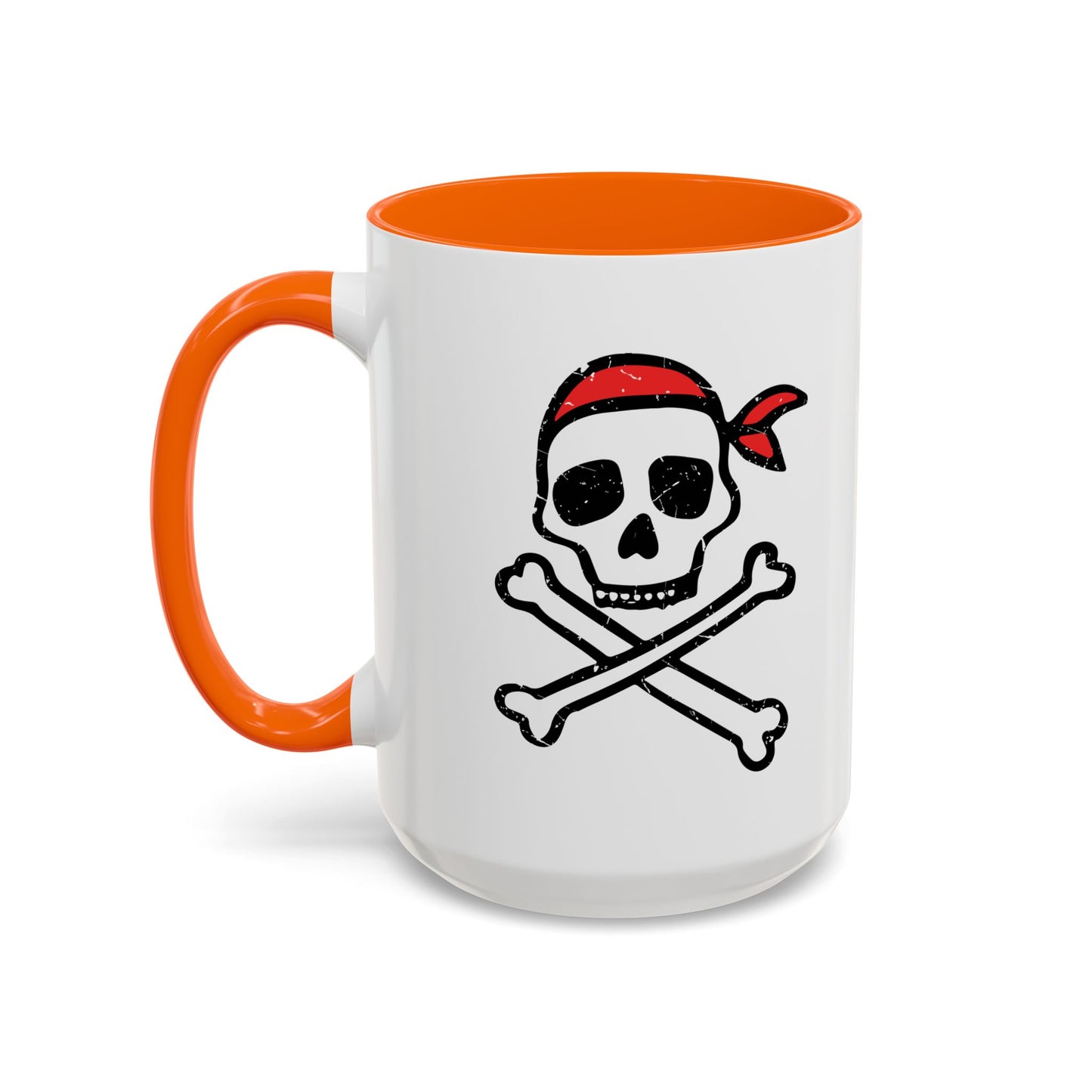 DRAWN SKULL Accent BiColor Funny Sarcastic Mug