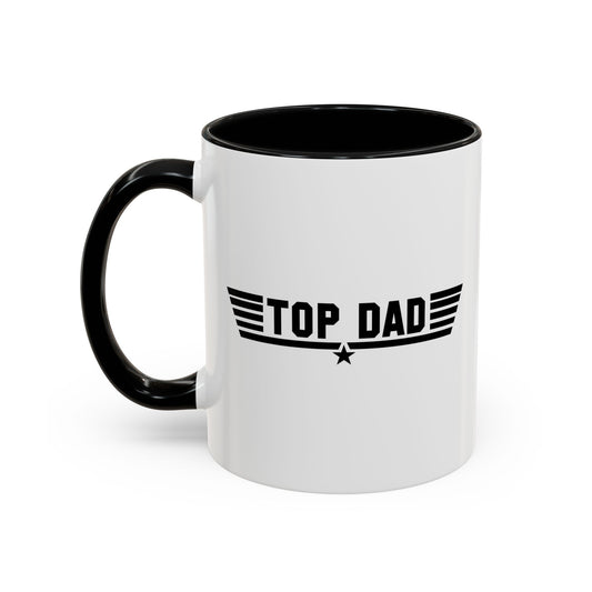 TOP DAD Accent BiColor Mug