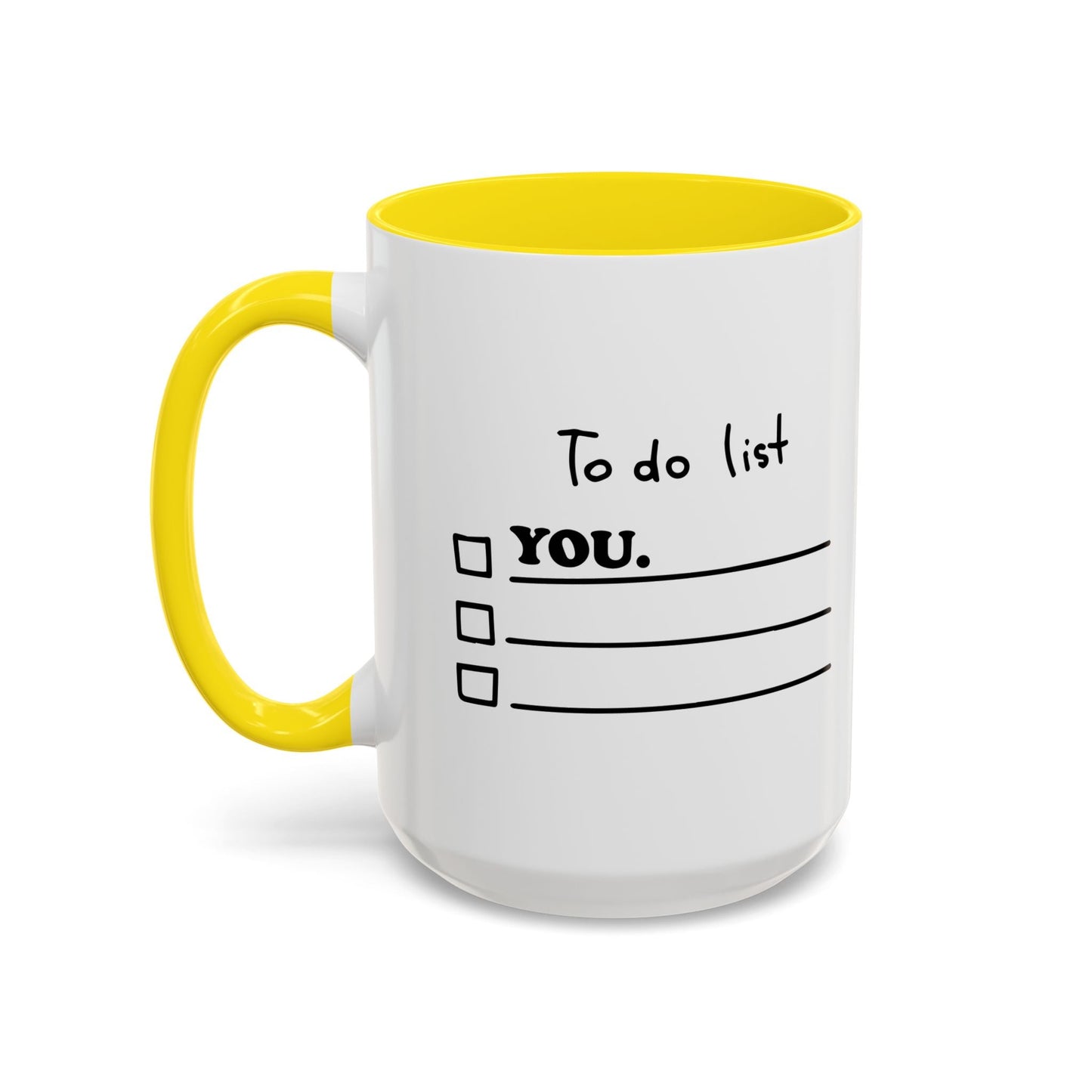 TO DO LIST Accent BiColor Funny Sarcastic Mug