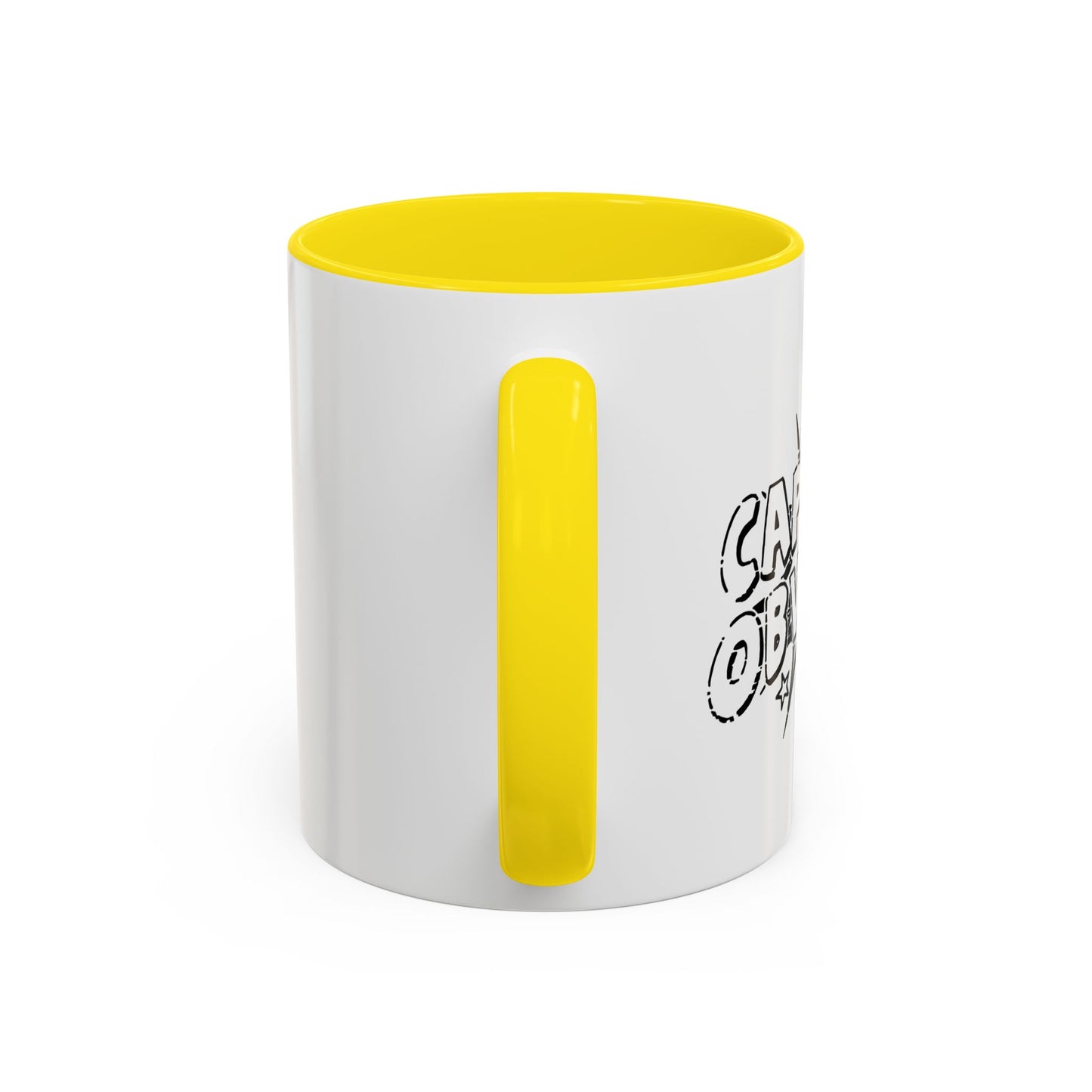 CAPTAIN OBVIOUS Accent BiColor Funny Sarcastic Mug