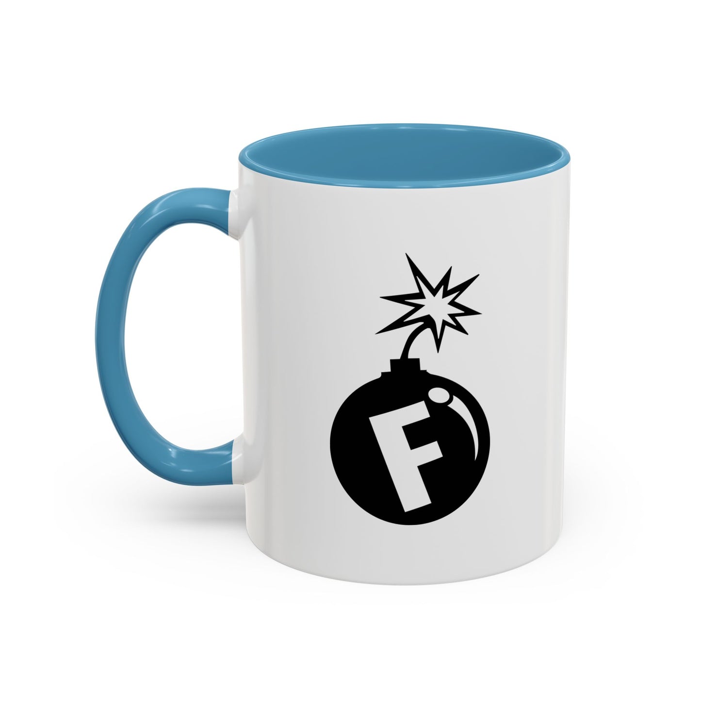 F BOMB Accent BiColor Funny Sarcastic Mug