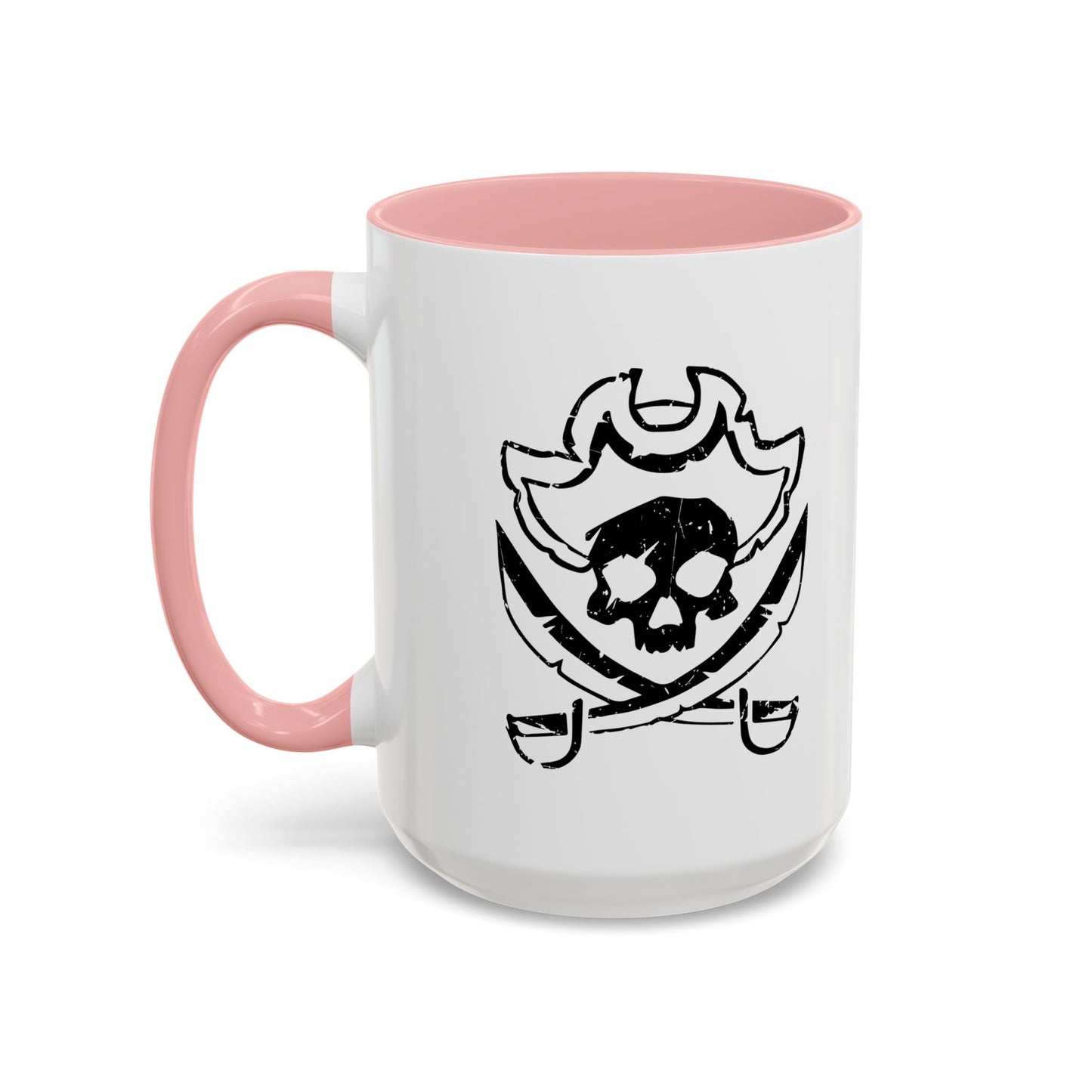 SCARED SKULL Accent BiColor Funny Sarcastic Mug