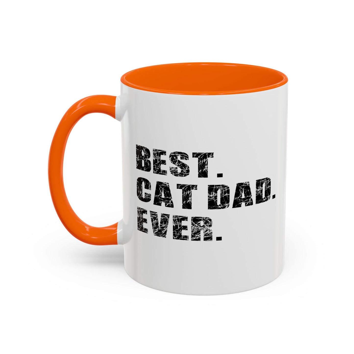 BEST. CAT DAD. EVER. Accent BiColor Mug