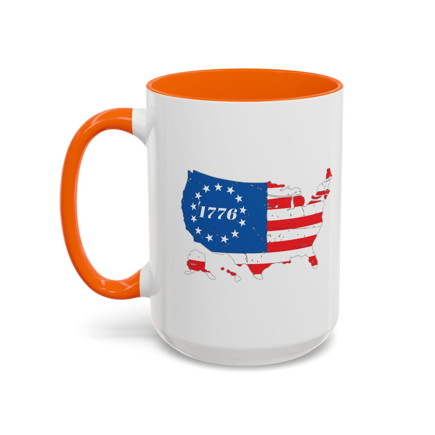 BETSY FLAG USA MAP Accent BiColor Funny Sarcastic Mug