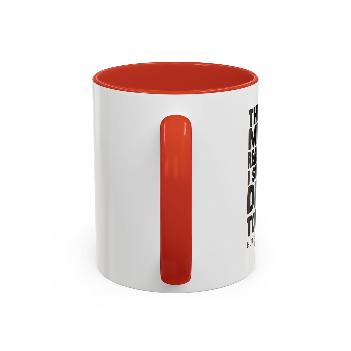 A MILLION REASON WHY I SHOULDN'T DRINK TONIGHT Accent BiColor Funny Sarcastic Mug