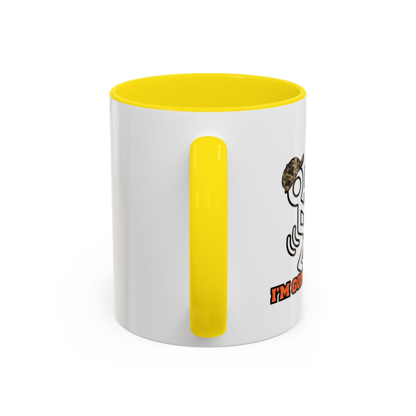 I'M GOING HUNTING Accent BiColor Funny Sarcastic Mug