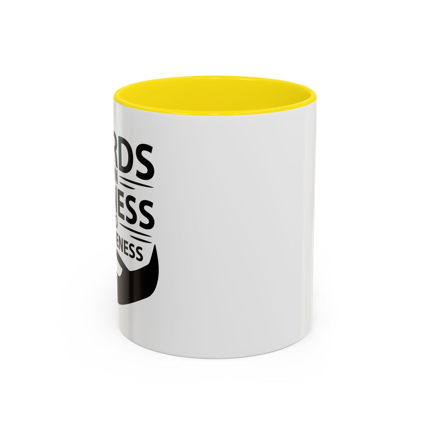 BEARDS TURNS LAZINESS INTO AWESOMENESS Accent BiColor Funny Sarcastic Mug