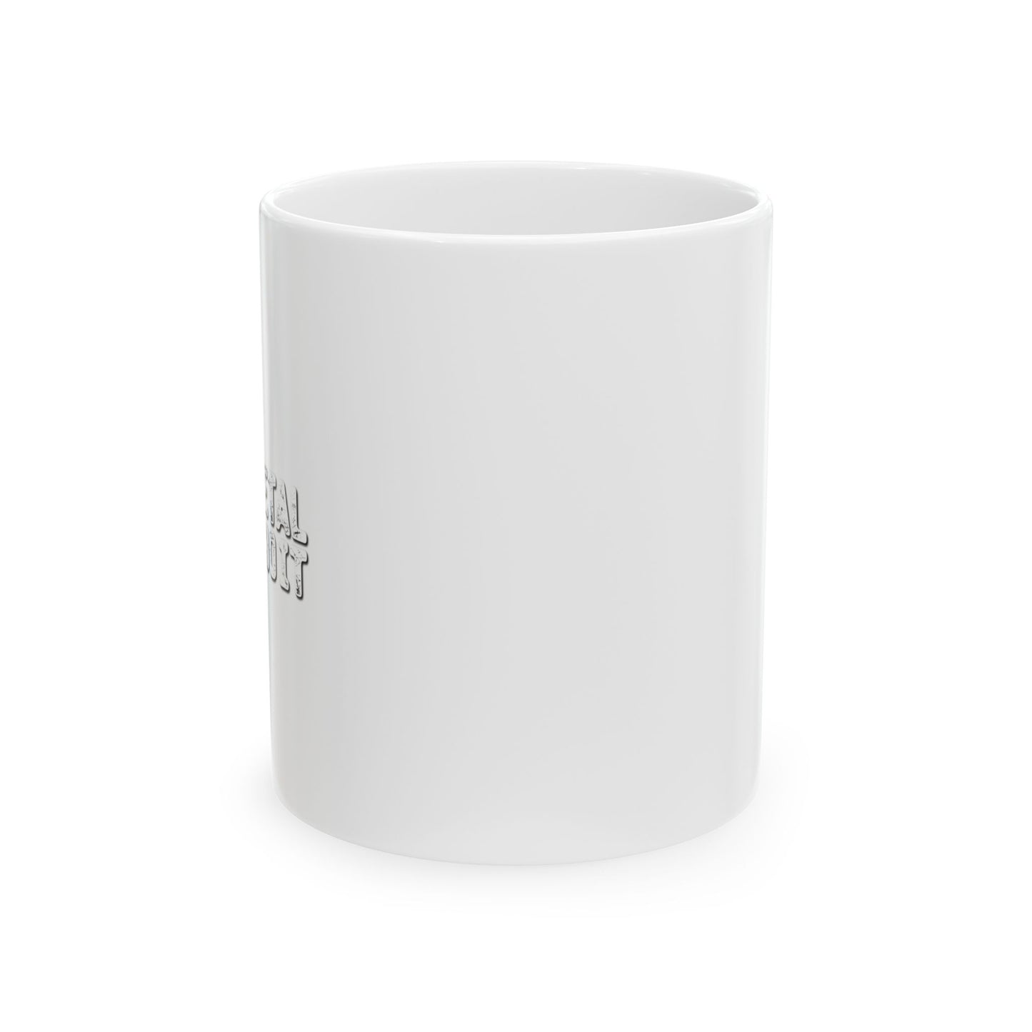 HEAVY METAL MADE ME DO IT FUNNY SARCASTIC WHITE MUG