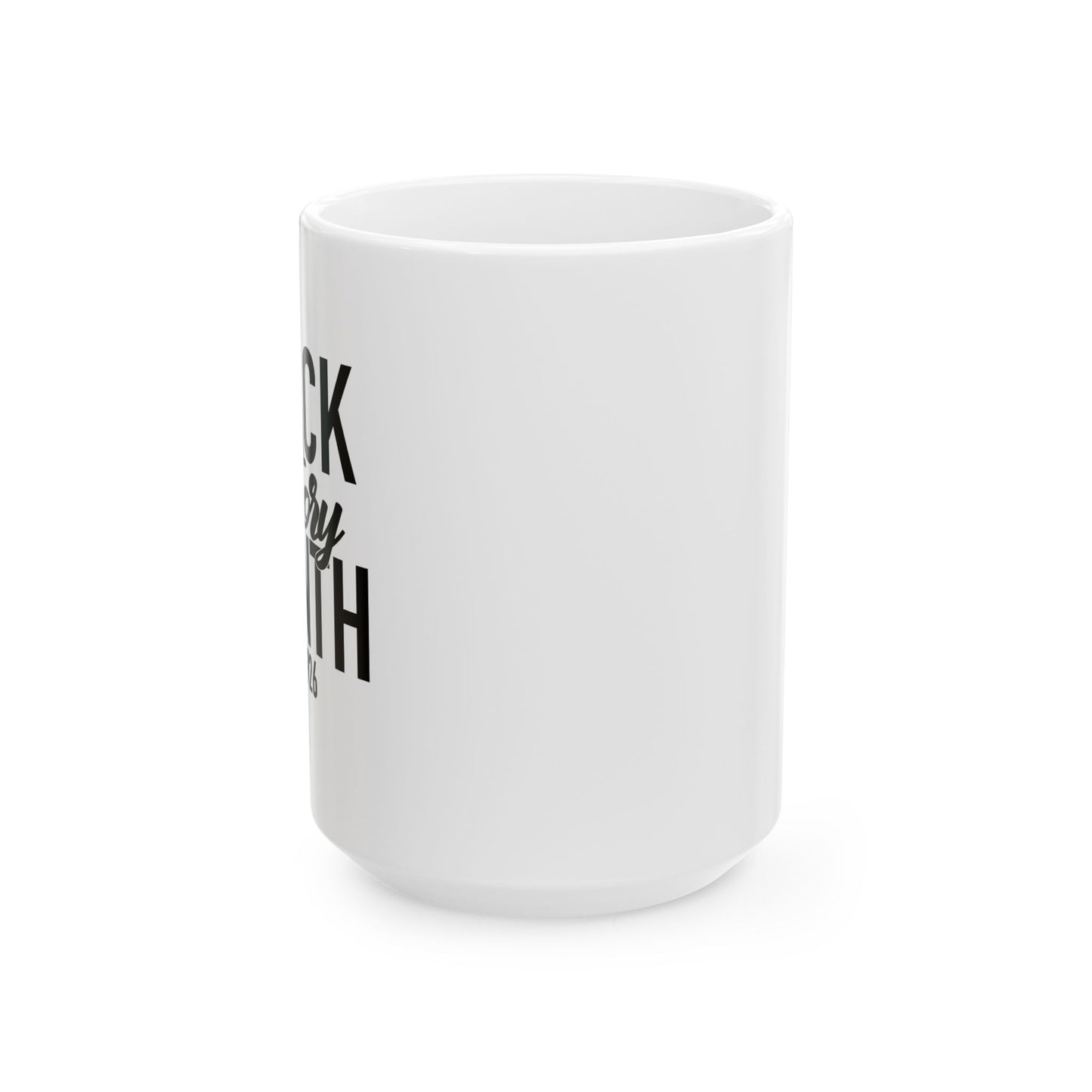 BLACK HISTORY MONTH FUNNY SARCASTIC WHITE MUG