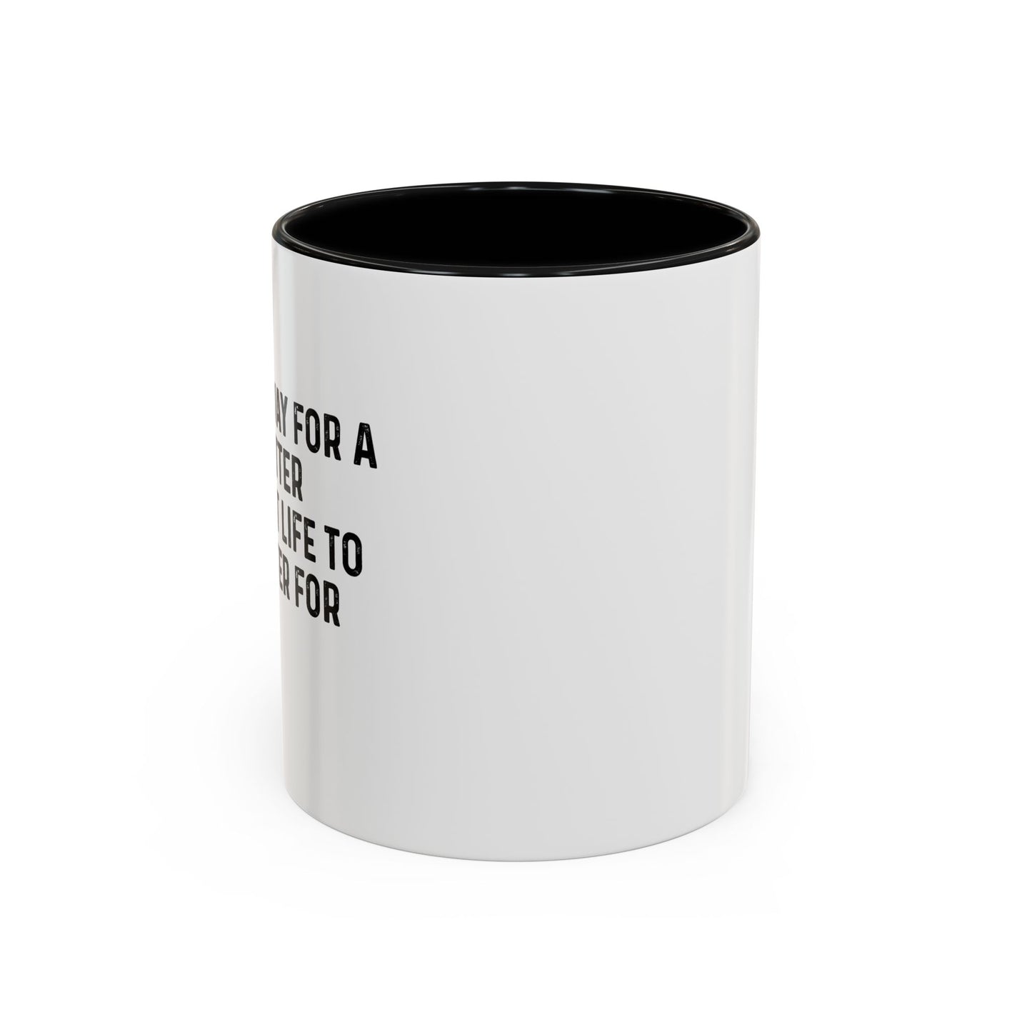 THE BEST WAY FOR A LIFE TO MATTER Accent BiColor Funny Sarcastic Mug