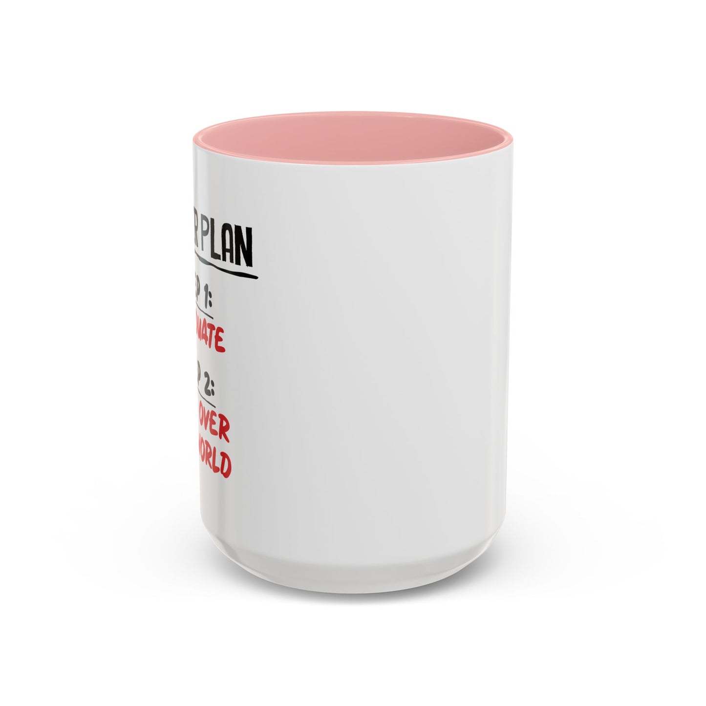 MASTER PLAN Accent BiColor Funny Sarcastic Mug