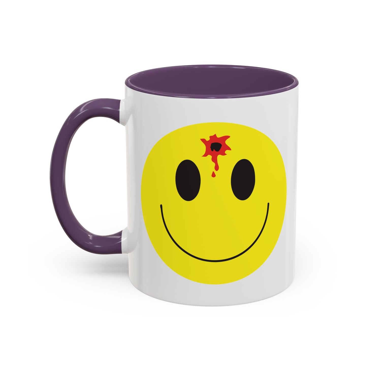 DEADSHOT HAPPY FACE Accent BiColor Funny Sarcastic Mug