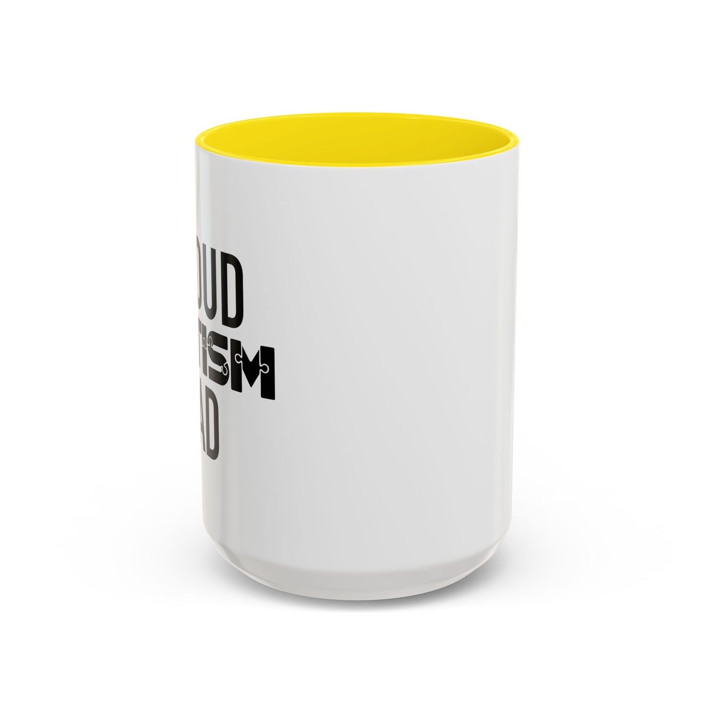 PROUD AUTISM DAD Accent BiColor Mug