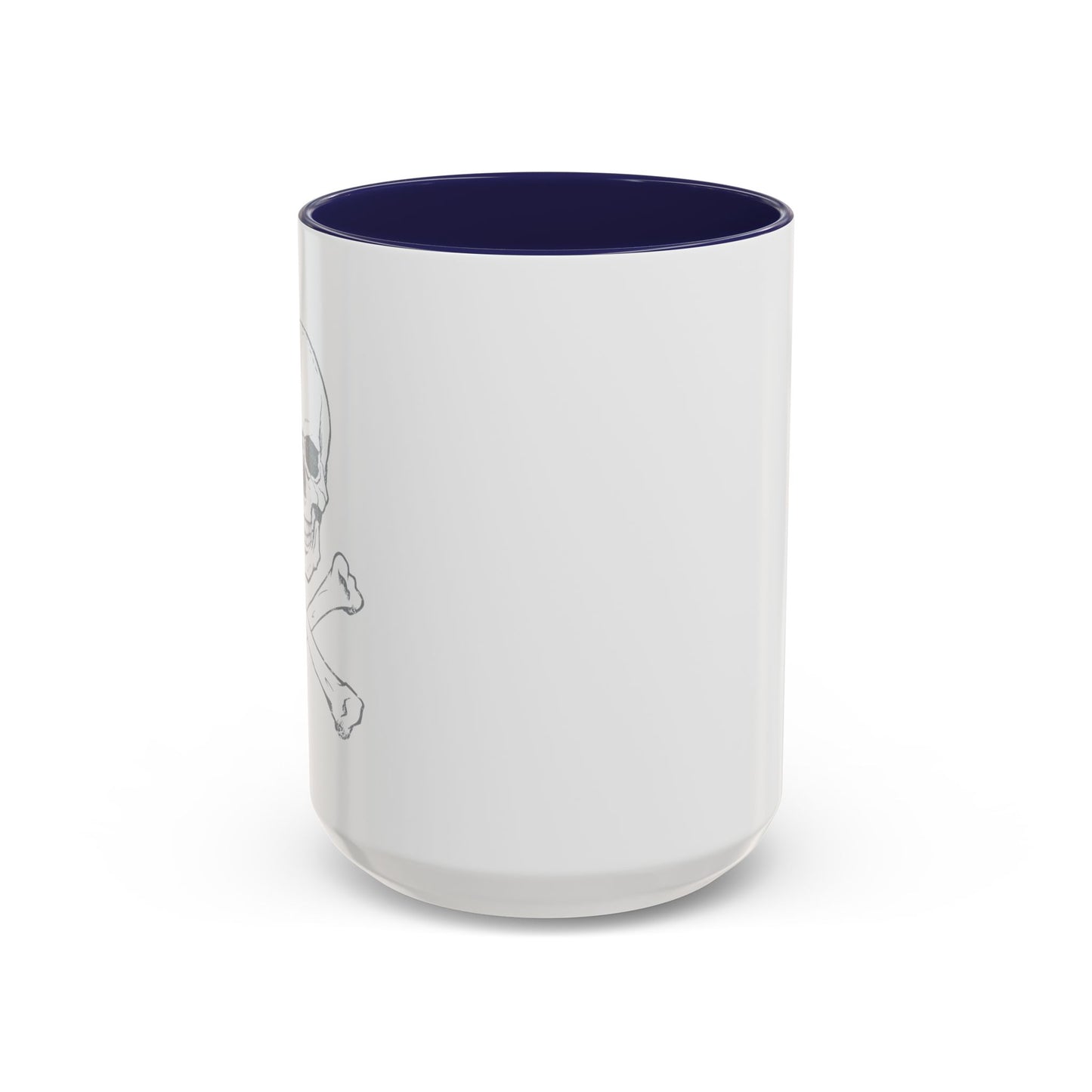 SKETCHY SKULL Accent BiColor Funny Sarcastic Mug