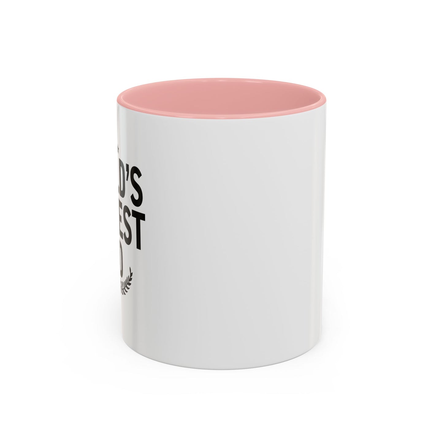 WORLD'S OKAYEST DAD Accent BiColor Funny Sarcastic Mug