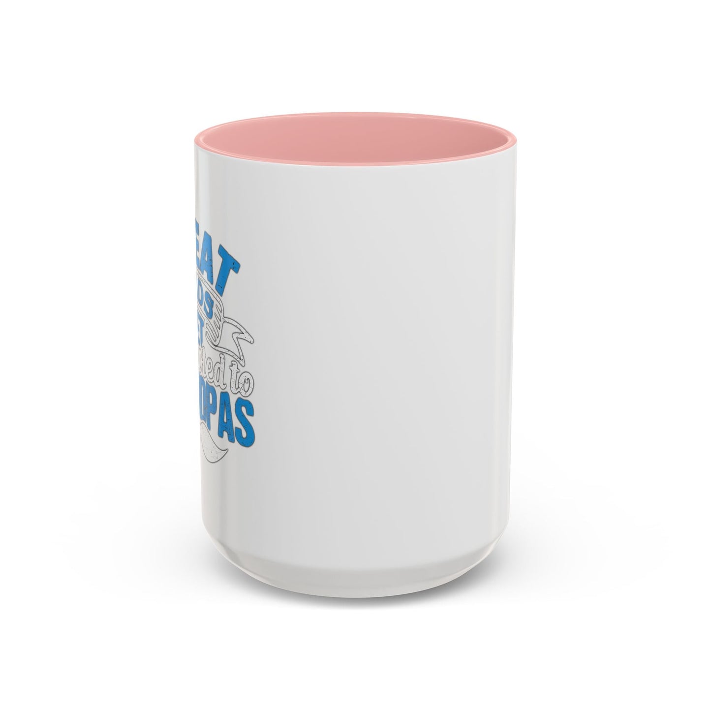 GREAT DADS GET PROMOTED TO GRANDPAS Accent BiColor Funny Sarcastic Mug