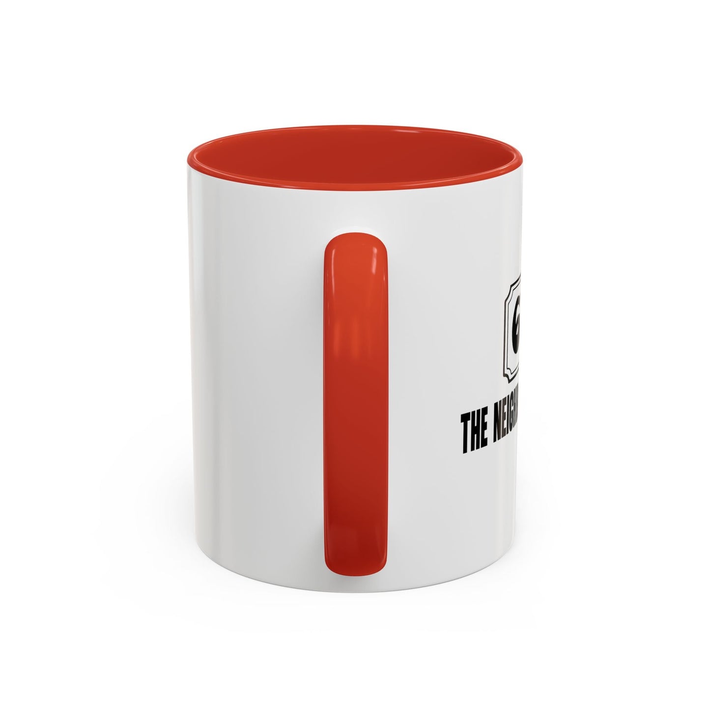 THE NEIGHBOR OF THE BEAST Accent BiColor Funny Sarcastic Mug