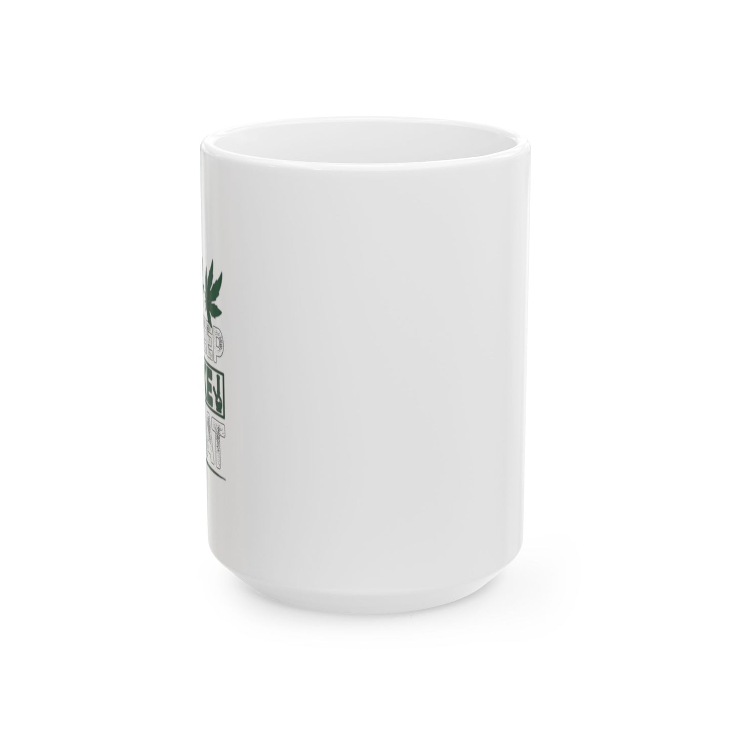 EAT SLEEP SMOKE REPEAT FUNNY SARCASTIC WHITE MUG