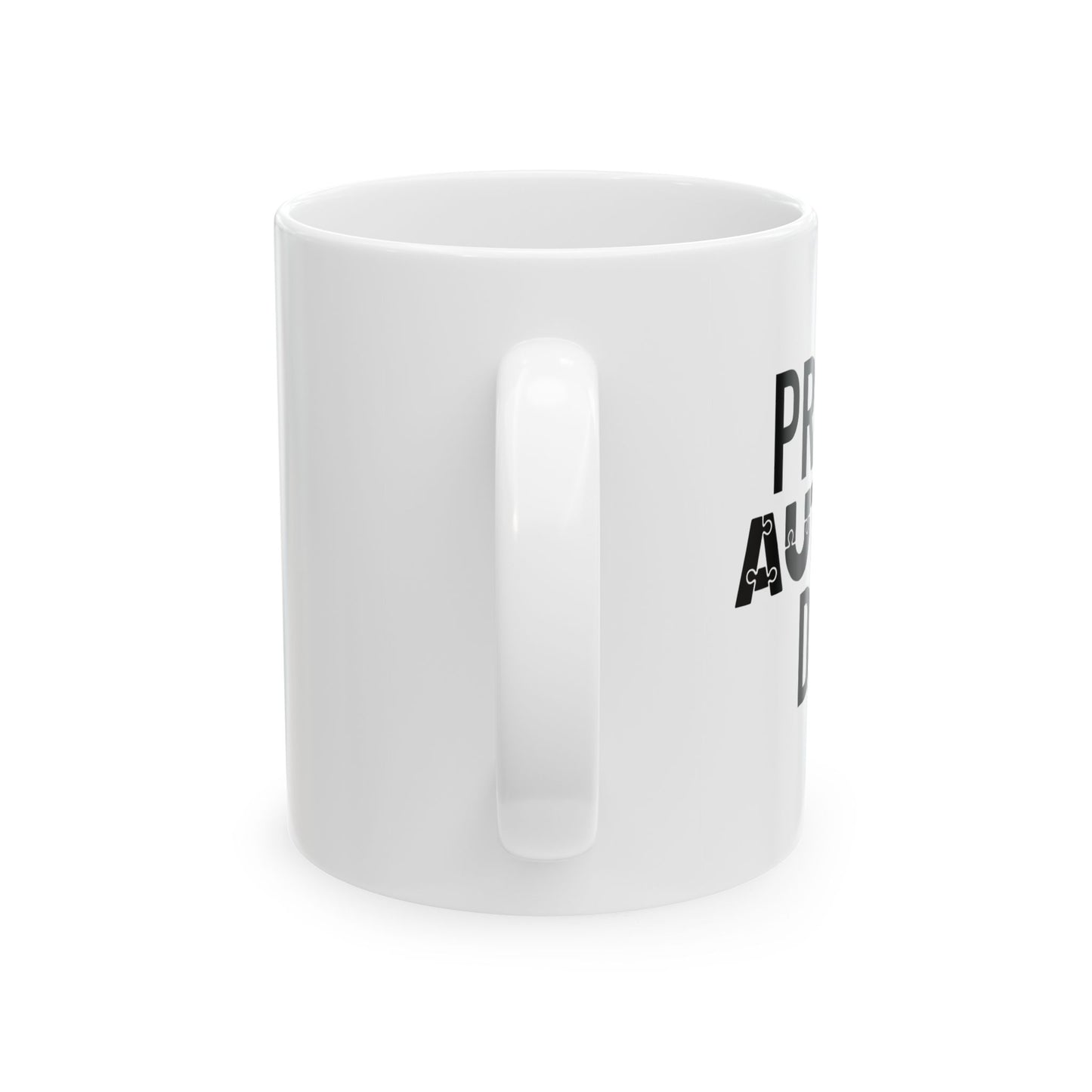 PROUD AUTISM DAD WHITE MUG