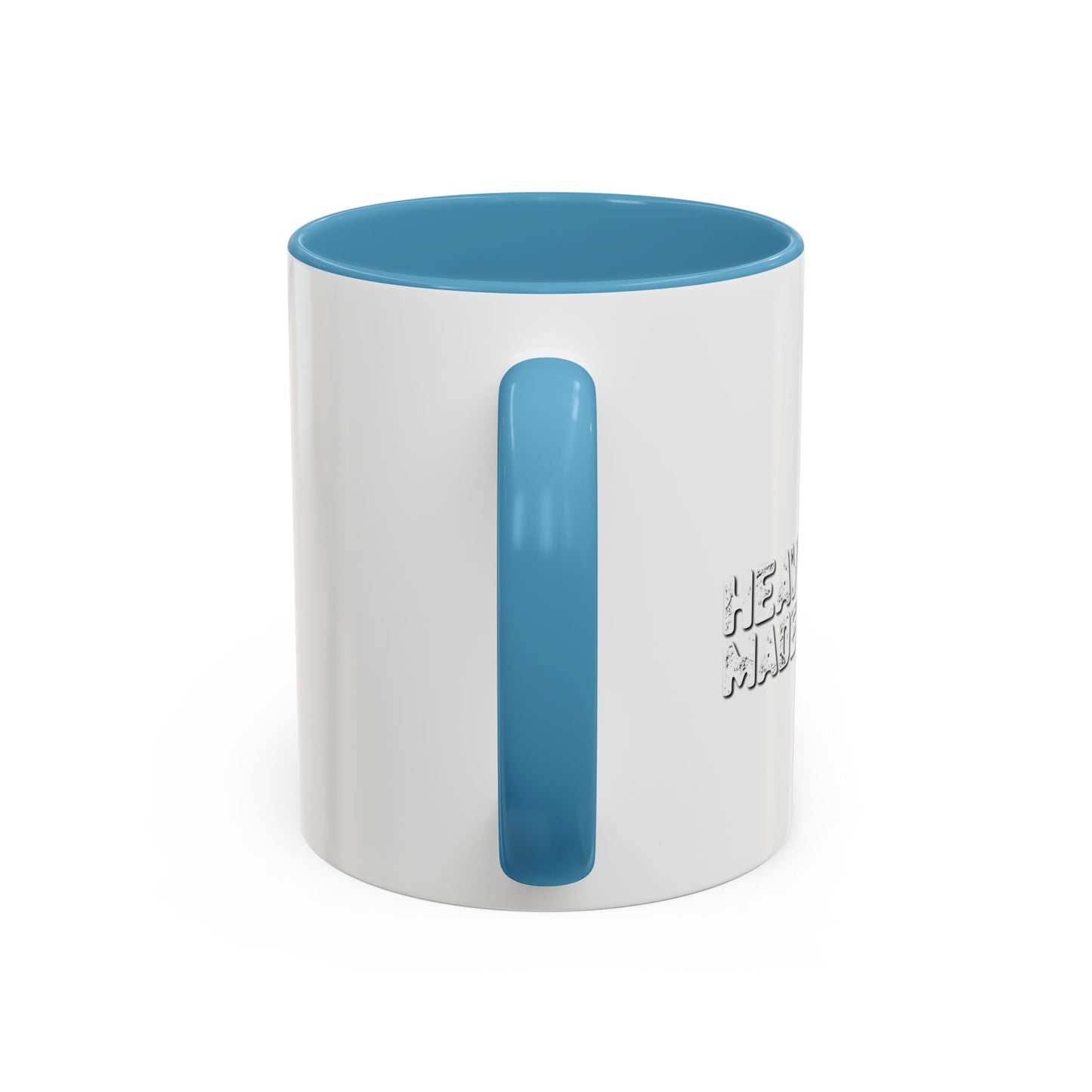 HEAVY METAL MADE ME DO IT Accent BiColor Funny Sarcastic Mug