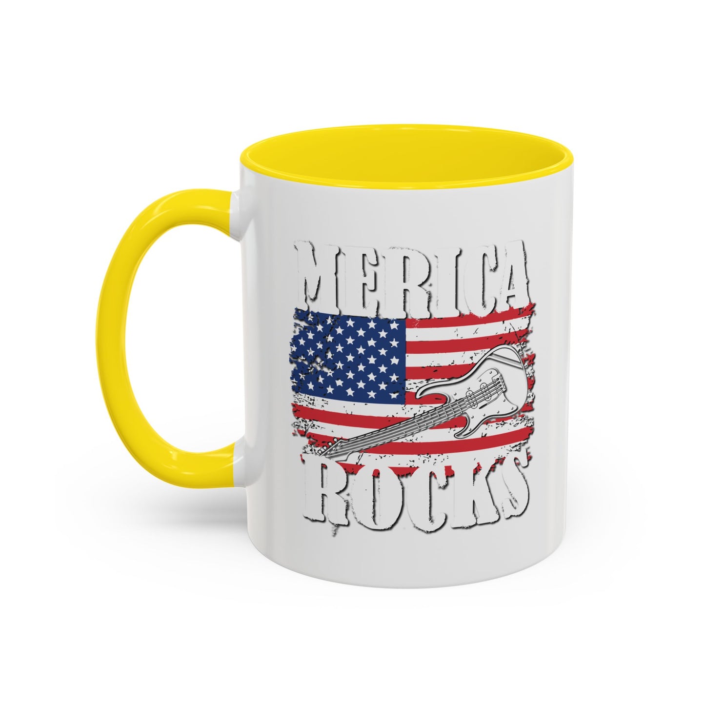 MERICA ROCKS Accent BiColor  Mug