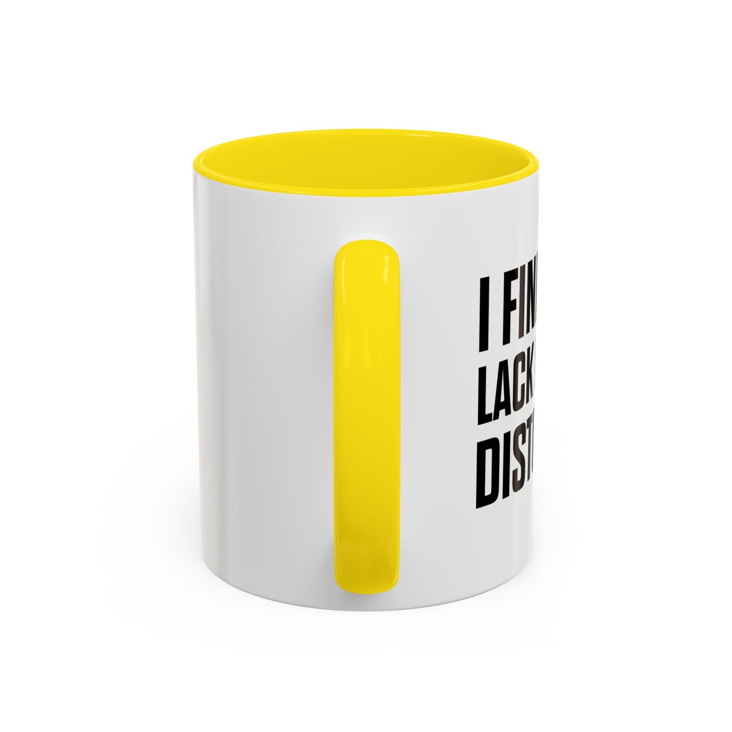 I FIND YOUR LACK OF MATH DISTURBING Accent BiColor Funny Sarcastic Mug