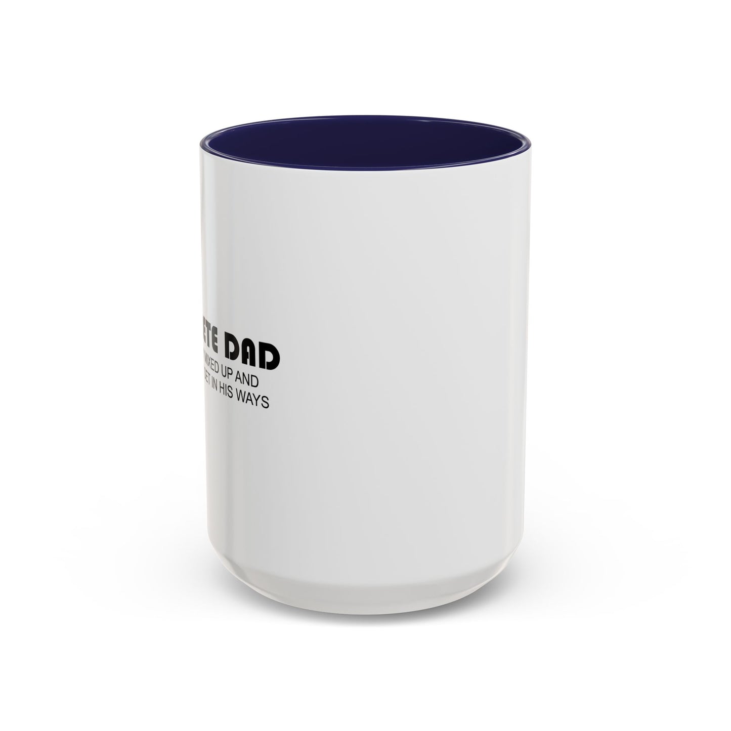 CONCRETE DAD Accent BiColor Funny Sarcastic Mug