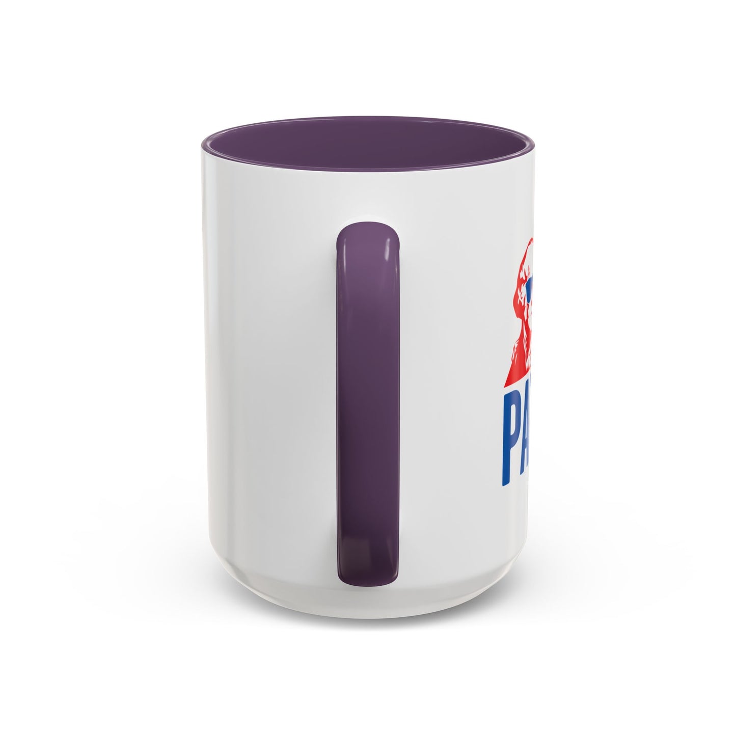 PARTY LIKE A PATRIOT Accent BiColor Funny Sarcastic Mug